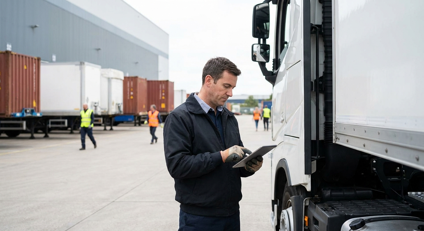 camion PHM Group réalisant un devis transport routier international